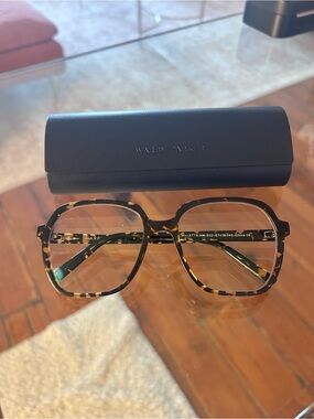 Warby Parker Willetta Tortoise Shell Square-Soft Blue Light Glasses